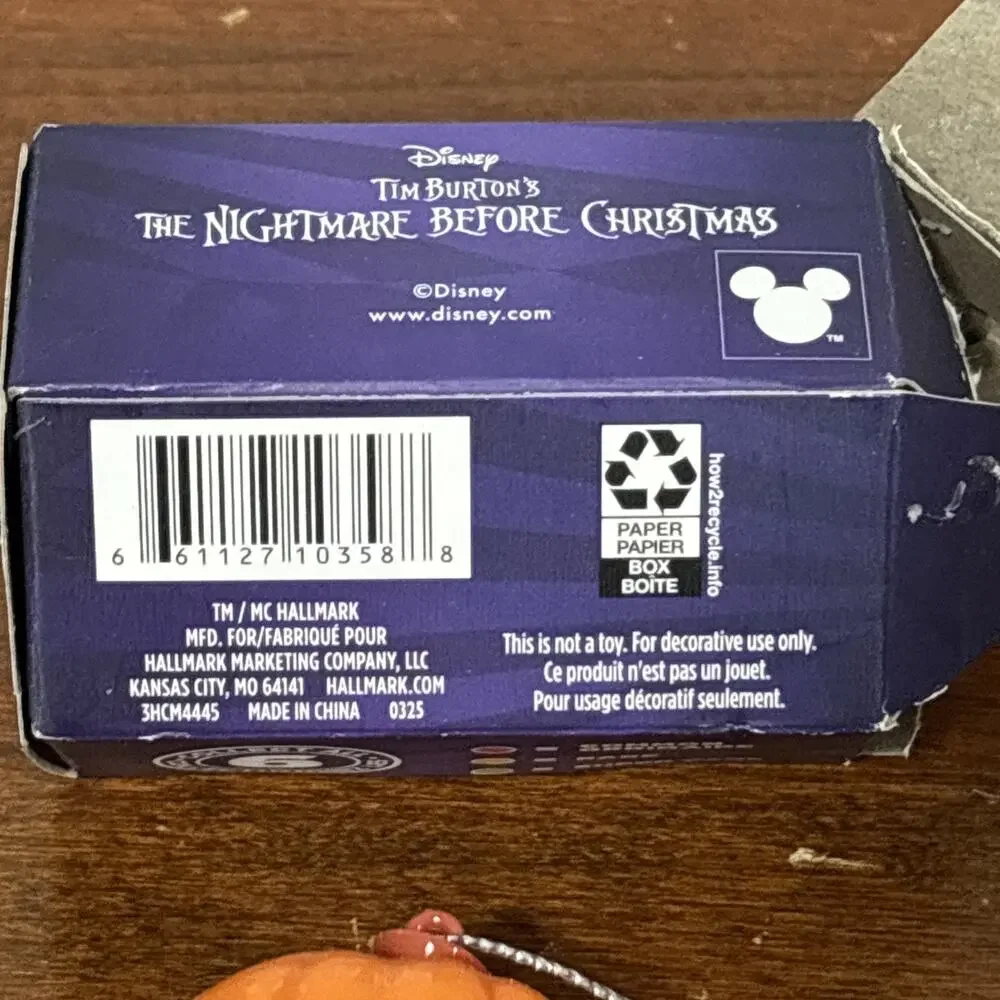 2025 HALLMARK NIGHTMARE BEFORE CHRISTMAS CHASE PUMPKIN KING MYSTERY ORNAMENT